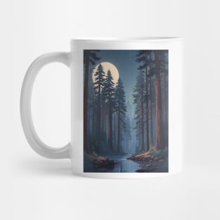 Moonlit Redwood Giants - For Nature Lovers Mug